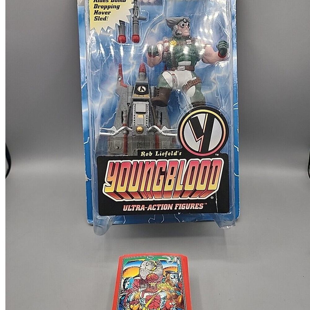 McFarlane Toys 1995 Youngblood Troll Ultra Action Figure & 100 Youngblood Cards